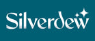 Silverdew brand logo in white serif lettering with a small sparkle accent on a dark teal background.